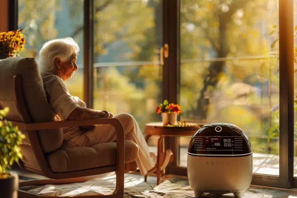 Robot assistant ElliQ pour seniors : autonomie et compagnie technologique