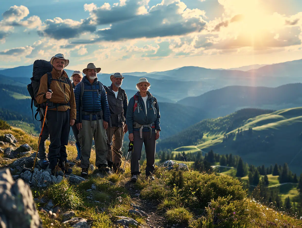 Randonnée pour seniors célibataires : rencontres et aventures en plein air