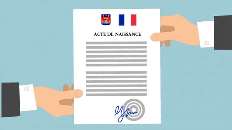 avoir un acte de naissance français