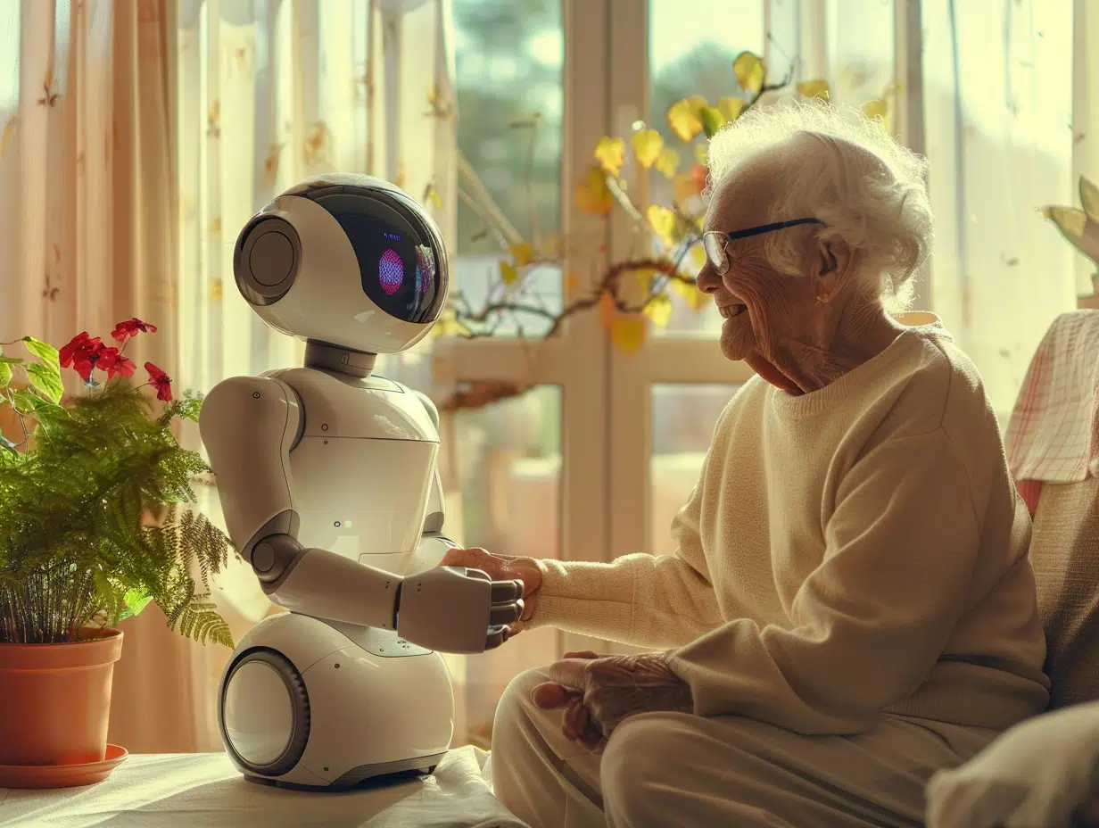 Robot assistant ElliQ pour seniors : autonomie et compagnie technologique