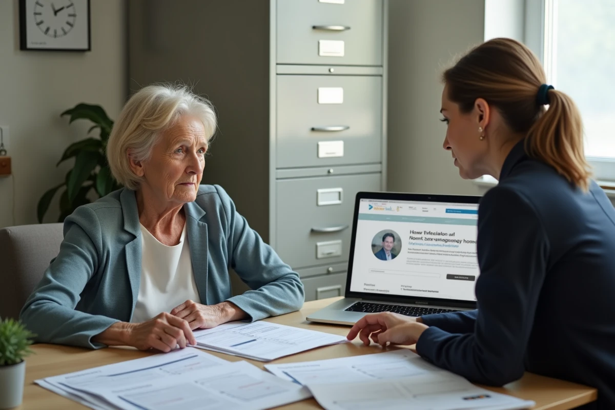 Entretien avec une assistante sociale pour financer le maintien à domicile d'un proche dépendant